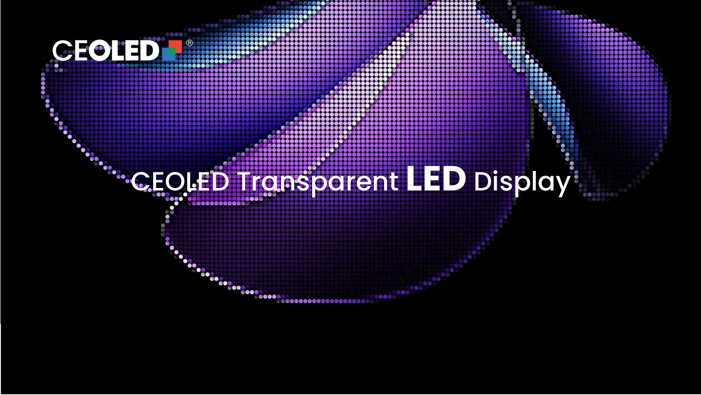 Transparent OLED and LED film display